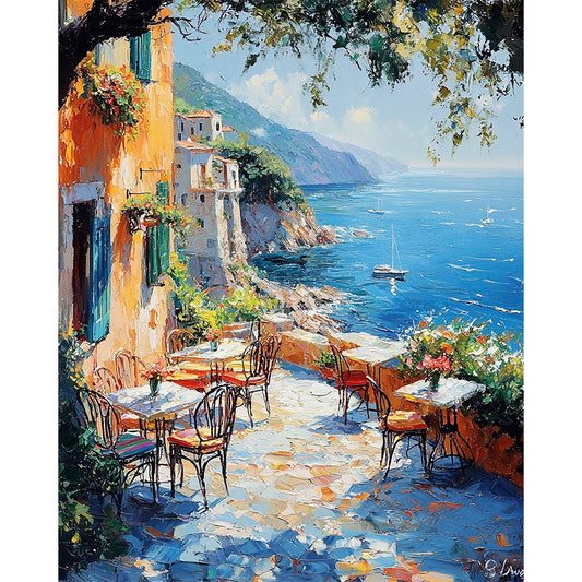 Blühende-Schönheit-Italien - Malen nach Zahlen