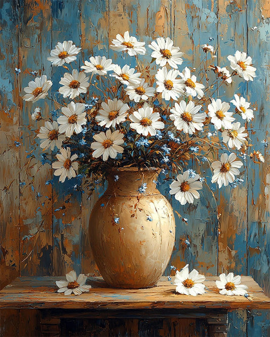 Blumenstilleben- Malen nach Zahlen