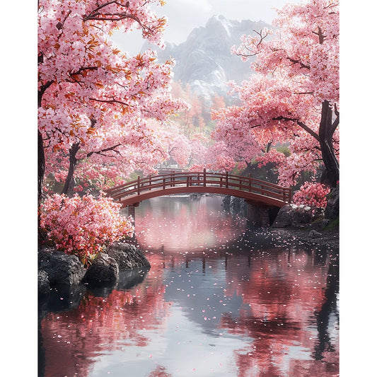 Blütenreicher - Pfad- Malen nach Zahlen