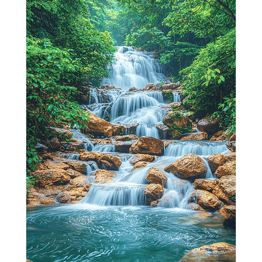Der-Tanz-des-Wassers- Malen nach Zahlen