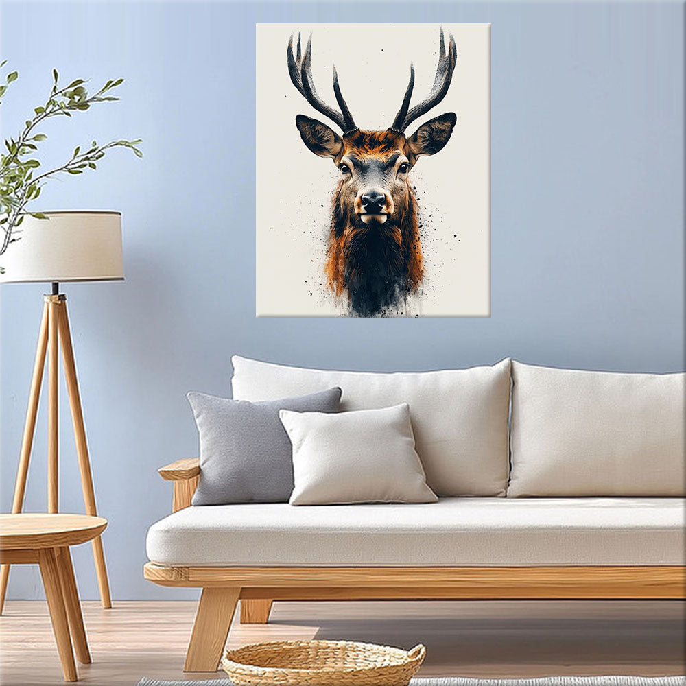 Der majestätische Hirsch- Malen nach Zahlen