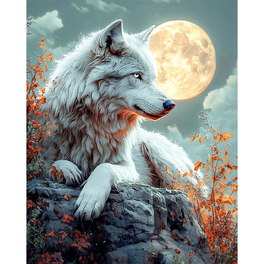 Die-Stille-des-Mondes- Malen nach Zahlen