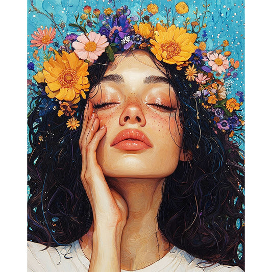 Floraler-Charme - Malen nach Zahlen