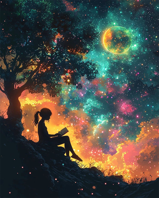 Galaxienlesezeit- Malen nach Zahlen