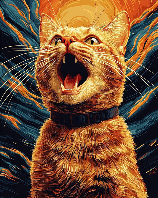 Katzenkraft- Malen nach Zahlen