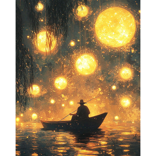 Mondfischer- Malen nach Zahlen