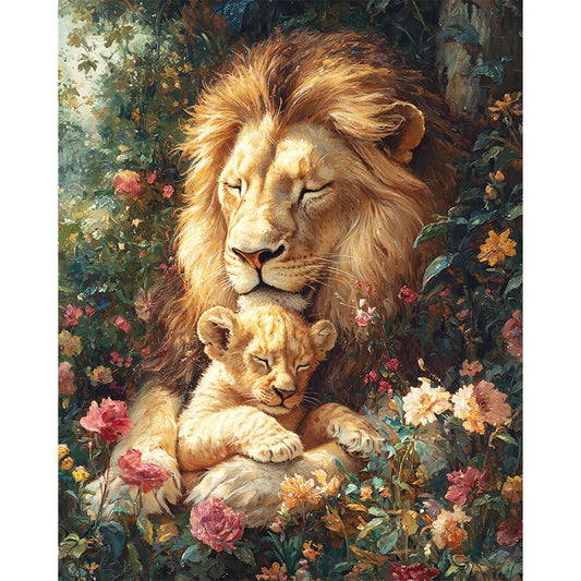 Sanfte Umarmung der Natur- Malen nach Zahlen