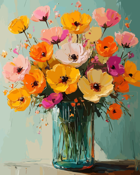 Sommerduft- Malen nach Zahlen