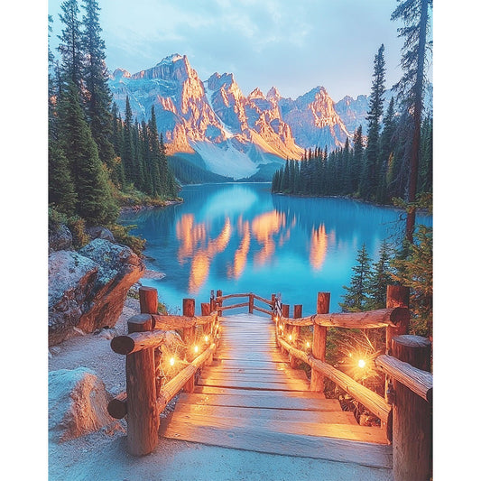 Spiegel-des-Himmels- Malen nach Zahlen