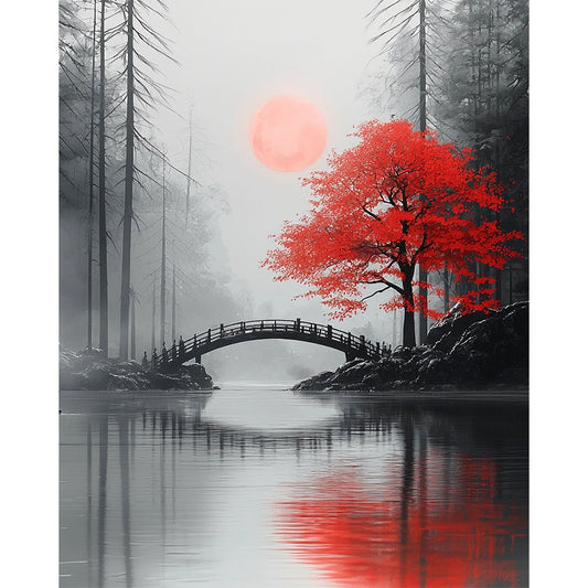 Spiegel-der-Stille - Malen nach Zahlen