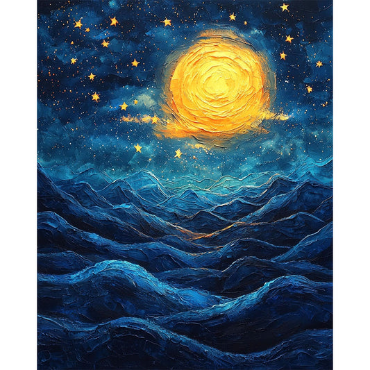 Tanz-der-Sternenflüsse - Malen nach Zahlen