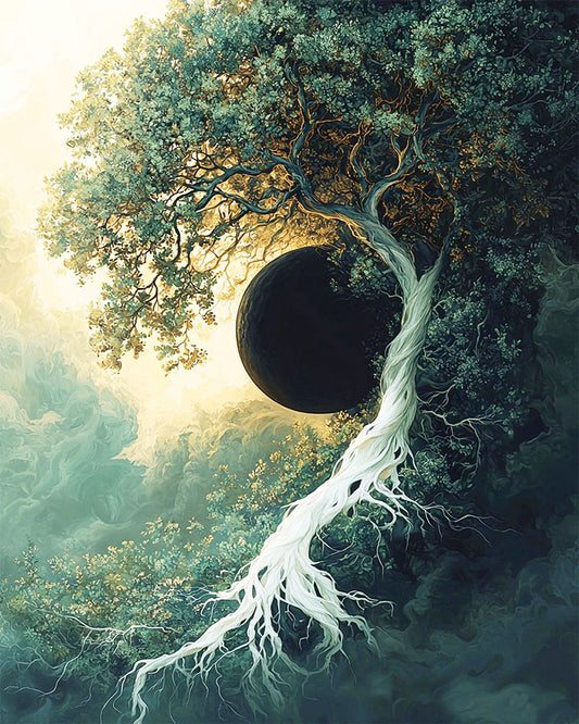 Wurzeln und Weltraum- Malen nach Zahlen