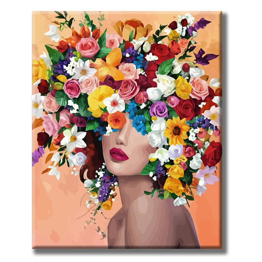 Blumenkranz - Schönheit - Malen nach Zahlen