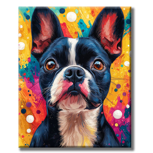Boston - Mopsfreund- Malen nach Zahlen