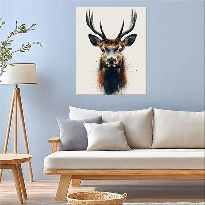 Der majestätische Hirsch- Malen nach Zahlen