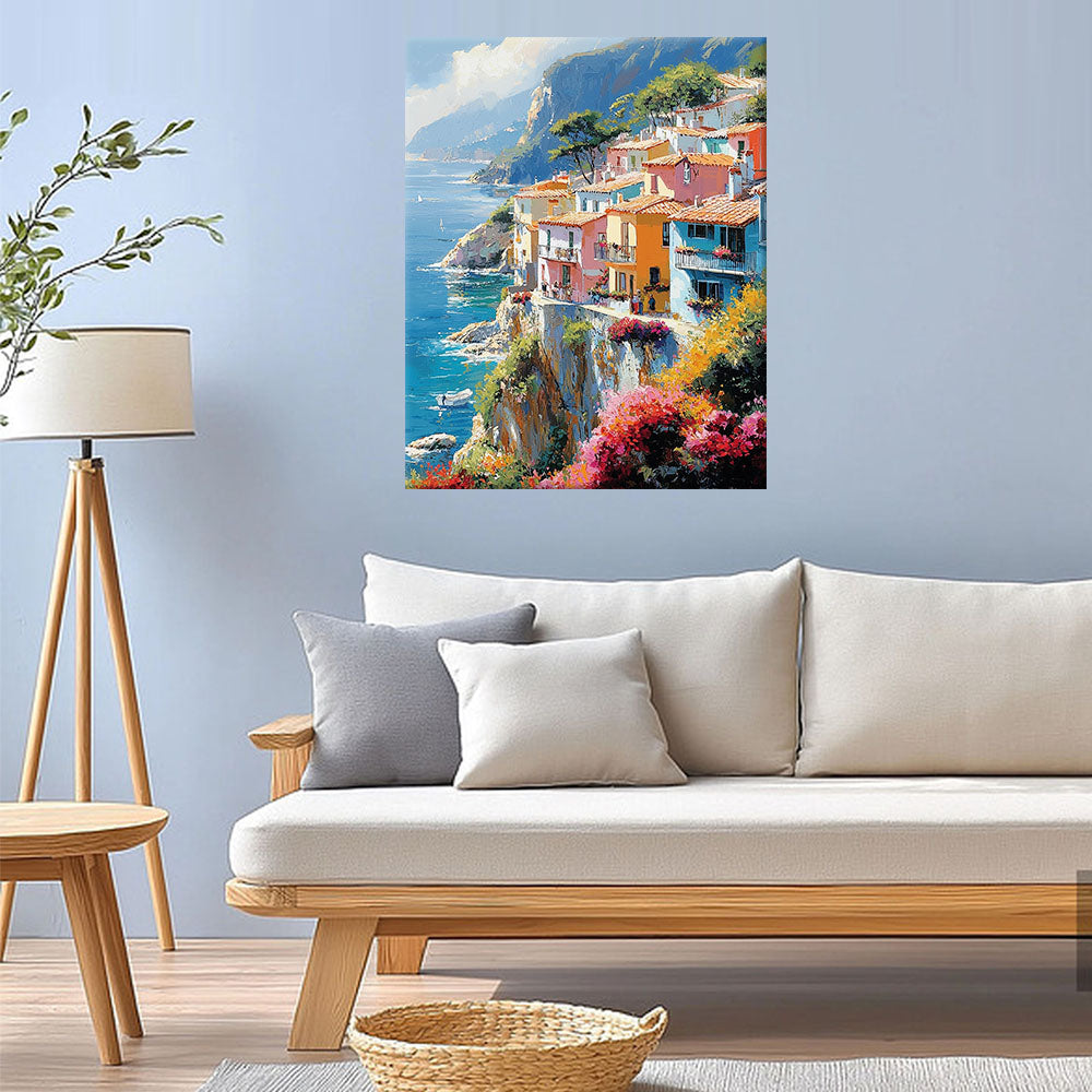 Mediterrane-Schönheit-Farben - Malen nach Zahlen
