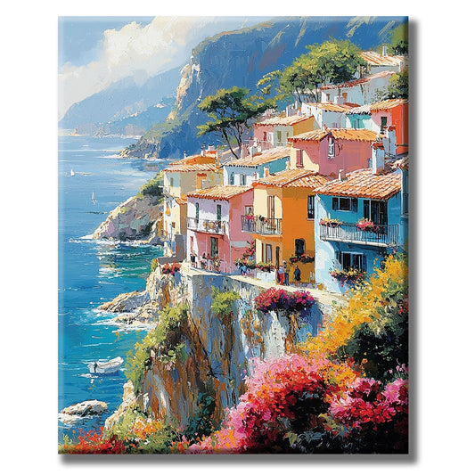 Mediterrane-Schönheit-Farben - Malen nach Zahlen